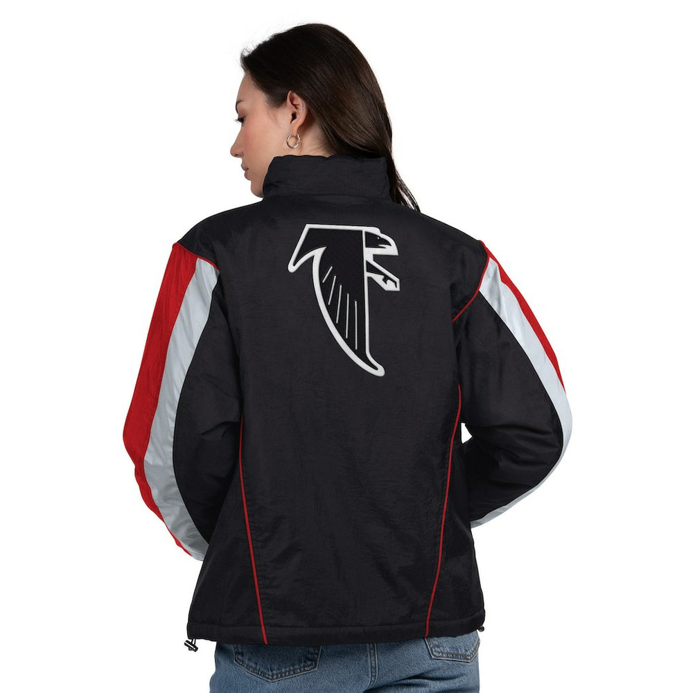 Starter Women's Thursday Night Gridiron Half-Zip Jacket - Atlanta Falcons Jackets