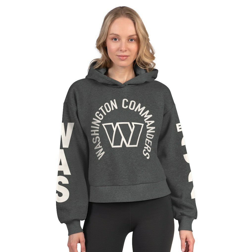 Starter Women's Star Player Cropped Fleece Pullover Hoodie - Washington Commanders Hoodies