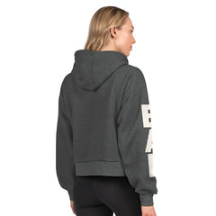 Starter Women's Star Player Cropped Fleece Pullover Hoodie - Baltimore Ravens Hoodies