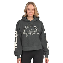 Starter Women's Star Player Cropped Fleece Pullover Hoodie - Buffalo Bills Hoodies