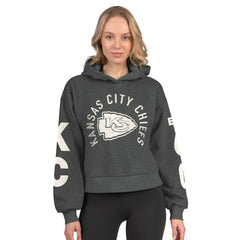 Starter Women's Star Player Cropped Fleece Pullover Hoodie - Kansas City Chiefs Hoodies