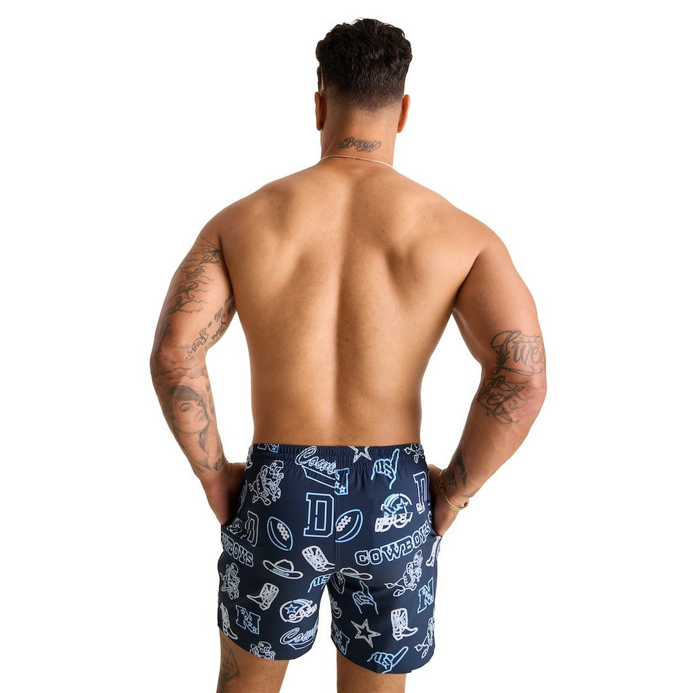 Chubbies The Neon 5.5" Classic Lined Swim Trunks - Dallas Cowboys