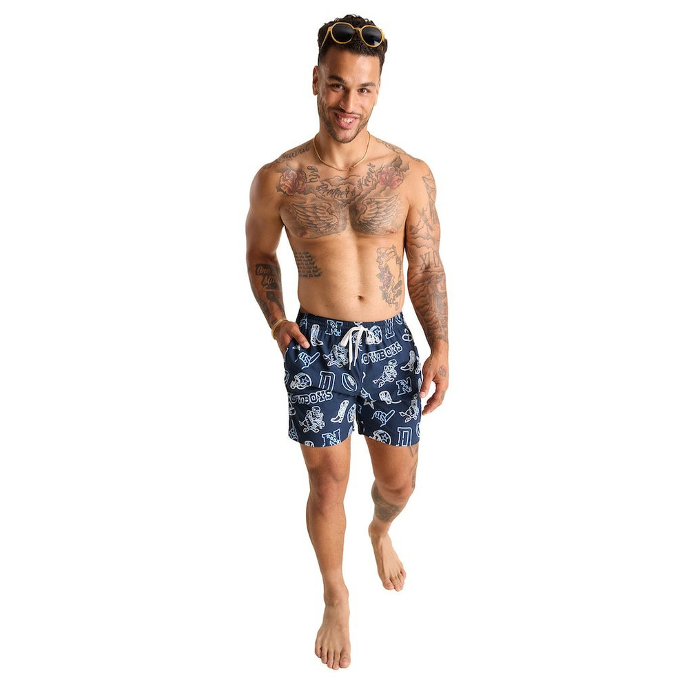 Chubbies The Neon 5.5" Classic Lined Swim Trunks - Dallas Cowboys