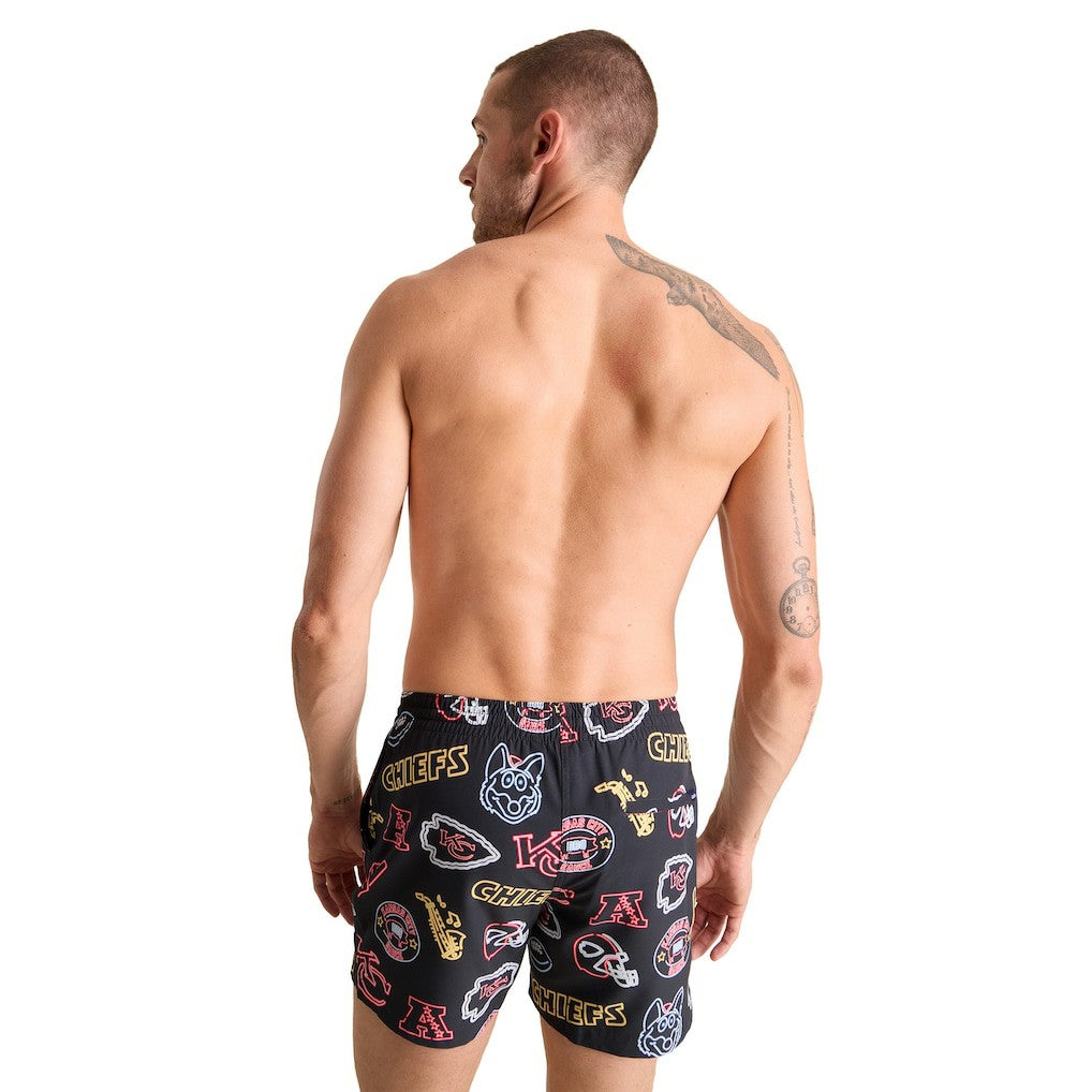 Chubbies The Neon 5.5" Classic Lined Swim Trunks - Kansas City Chiefs