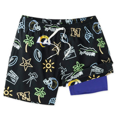 Chubbies The Neon 5.5" Classic Lined Swim Trunks - Los Angeles Rams