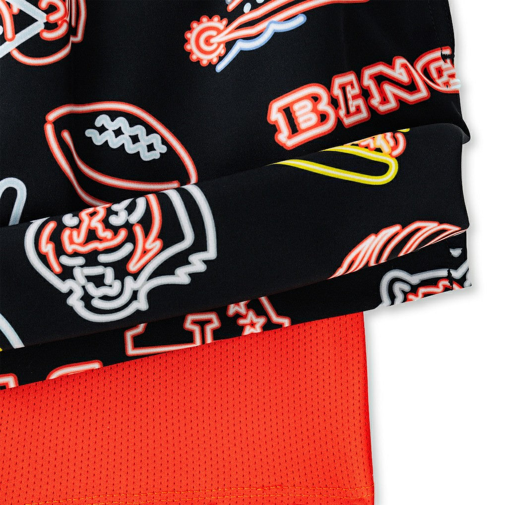 Chubbies The Neon 5.5" Classic Lined Swim Trunks - Cincinnati Bengals