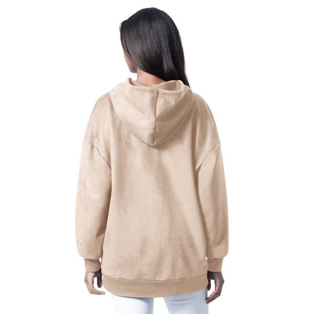 G-III 4Her by Carl Banks Women's Best Hitter Oversized Tunic Pullover Hoodie - Pittsburgh Steelers Hoodies