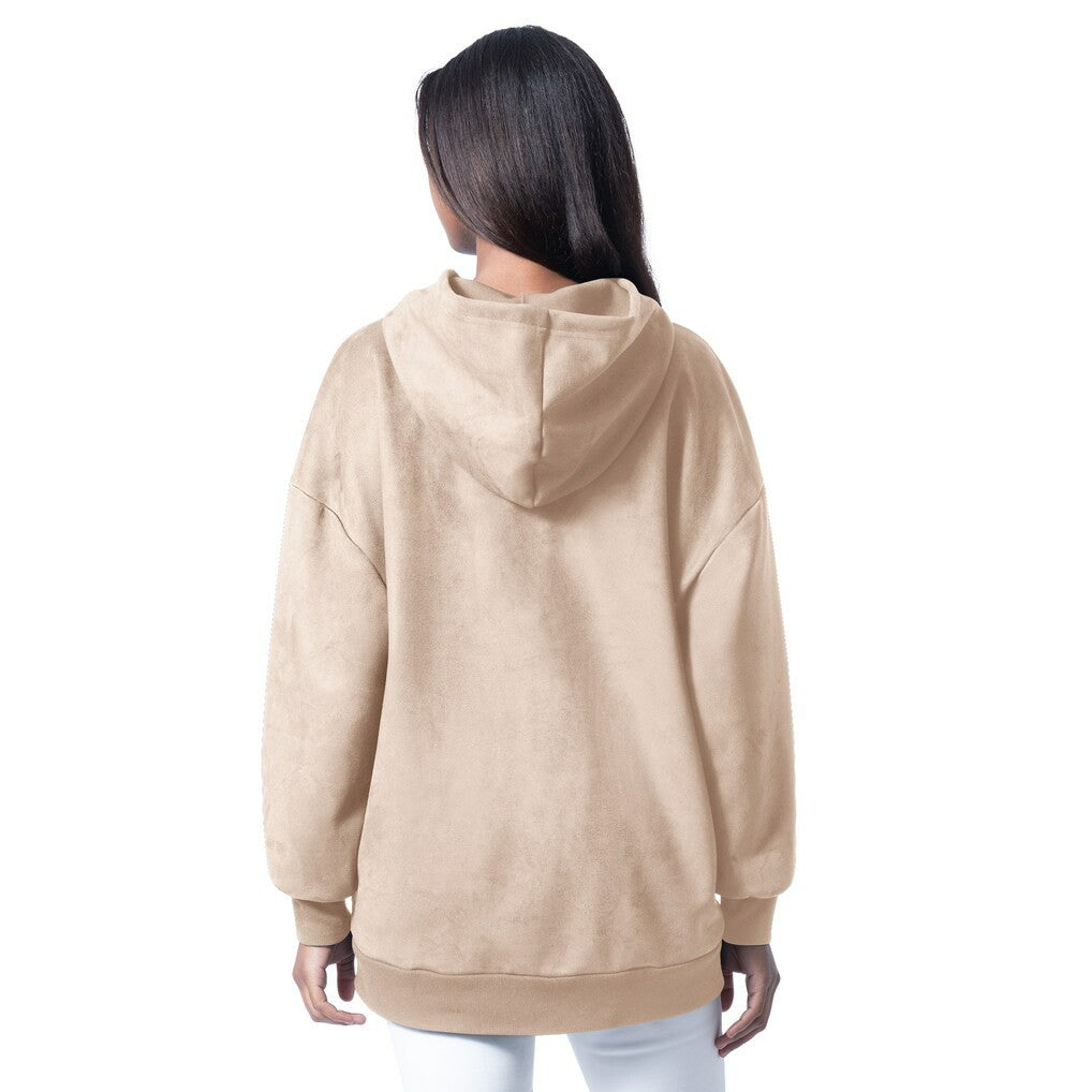 G-III 4Her by Carl Banks Women's Best Hitter Oversized Tunic Pullover Hoodie - Miami Dolphins Hoodies
