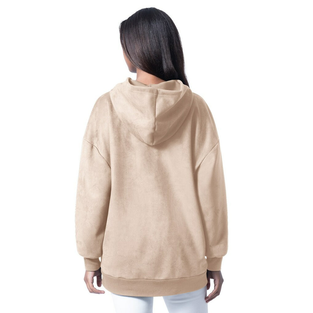 G-III 4Her by Carl Banks Women's Best Hitter Oversized Tunic Pullover Hoodie - Miami Dolphins Hoodies