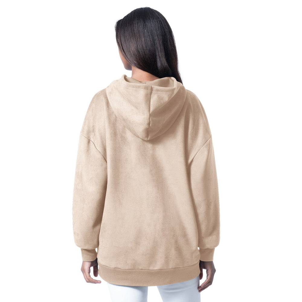 G-III 4Her by Carl Banks Women's Best Hitter Oversized Tunic Pullover Hoodie - Denver Broncos Hoodies