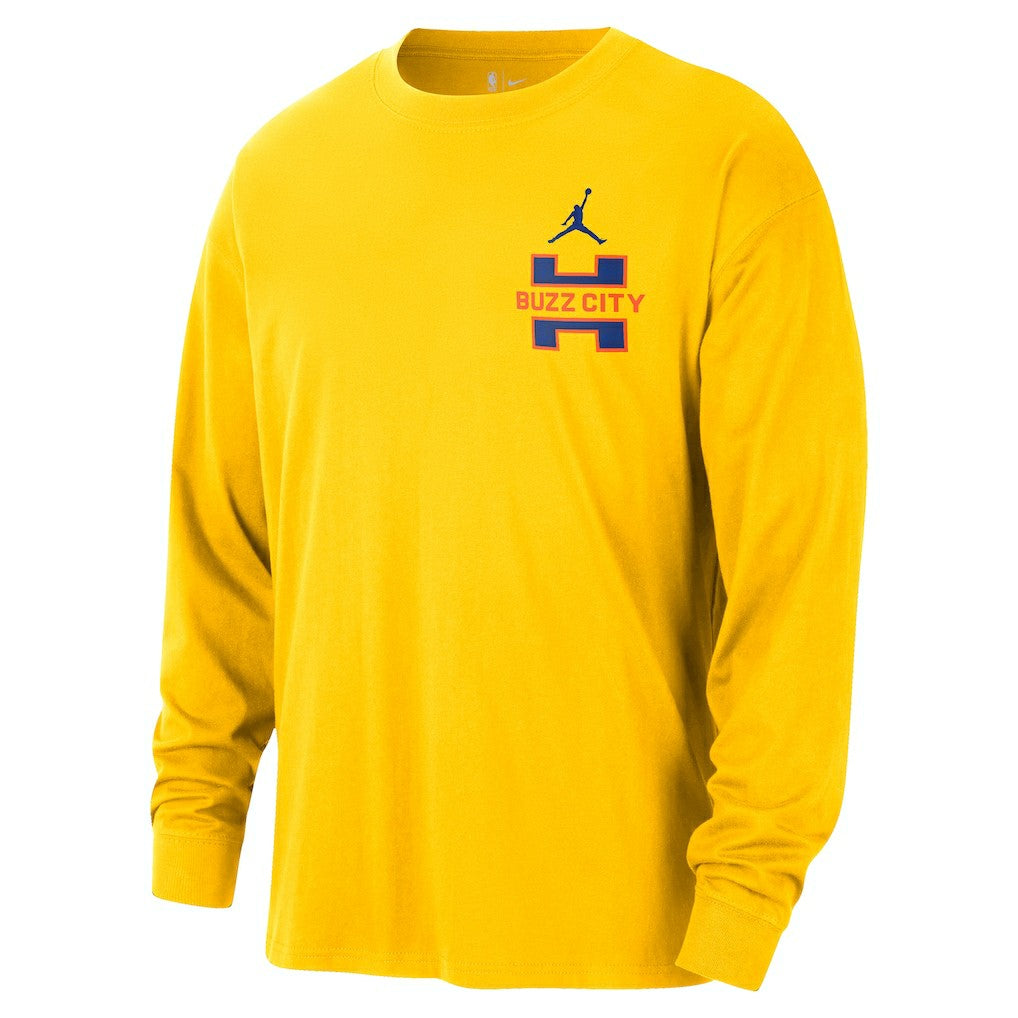 Charlotte Hornets Jordan Brand 2025/26 City Edition Remix Essential Logo Long Sleeve T-Shirt