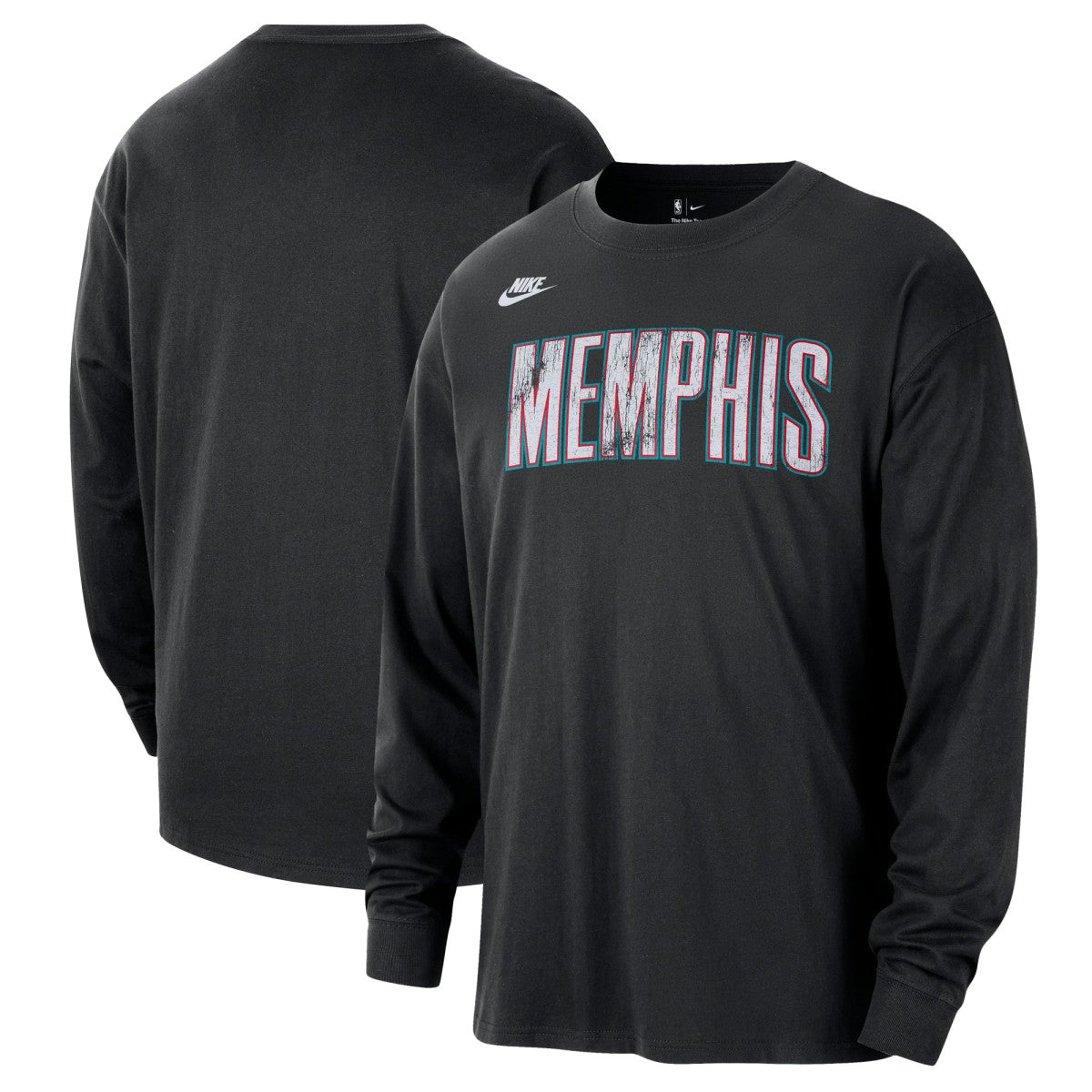 Nike Memphis Grizzlies Unisex Classic Edition Hardwood Classics Essential Logo Long Sleeve T-Shirt