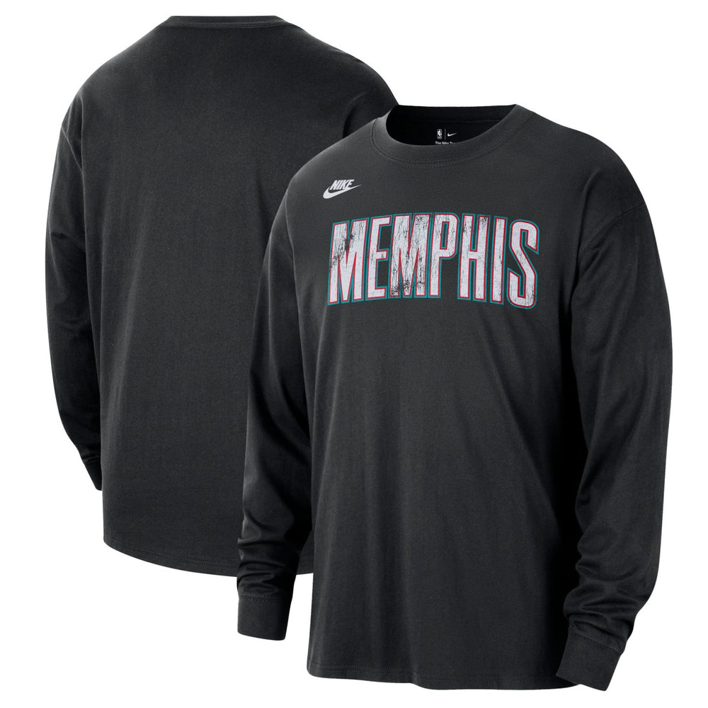 Nike Memphis Grizzlies Unisex Classic Edition Hardwood Classics Essential Logo Long Sleeve T-Shirt