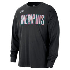 Nike Memphis Grizzlies Unisex Classic Edition Hardwood Classics Essential Logo Long Sleeve T-Shirt