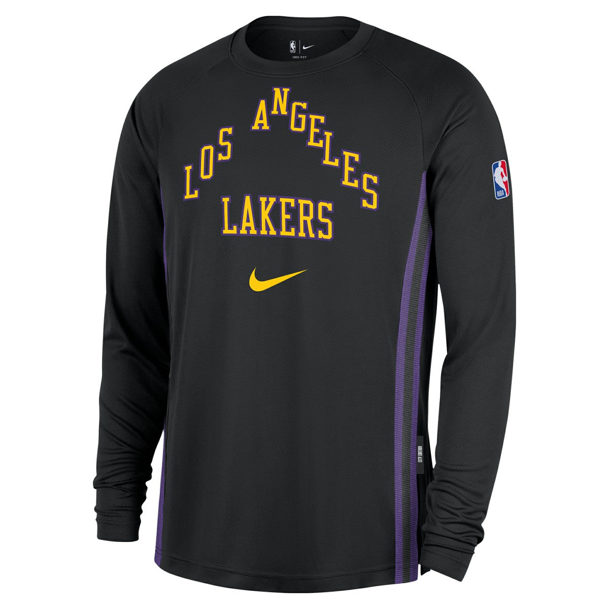 Nike Los Angeles Lakers 2025/26 City Edition Authentic Pregame Dri-FIT Long Sleeve Shooting T-Shirt