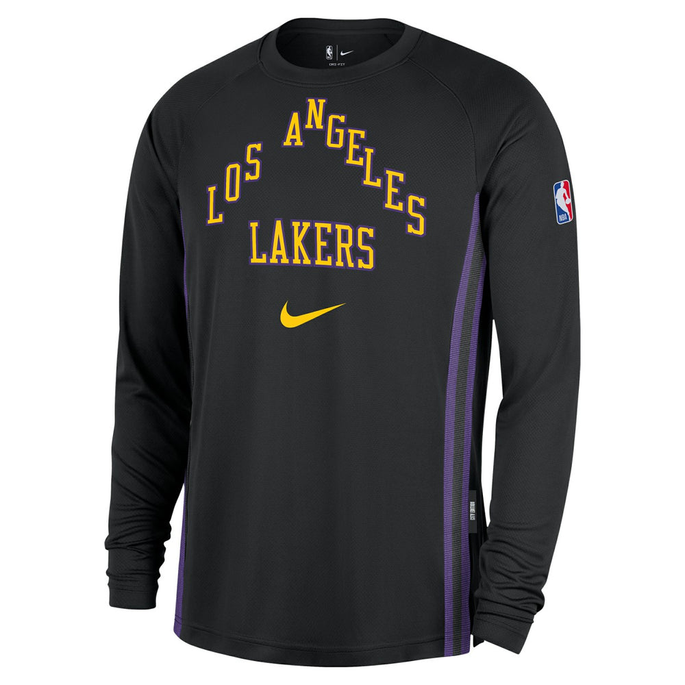 Nike Los Angeles Lakers 2025/26 City Edition Authentic Pregame Dri-FIT Long Sleeve Shooting T-Shirt