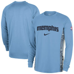 Nike Memphis Grizzlies 2025/26 City Edition Authentic Pregame Dri-FIT Long Sleeve Shooting T-Shirt