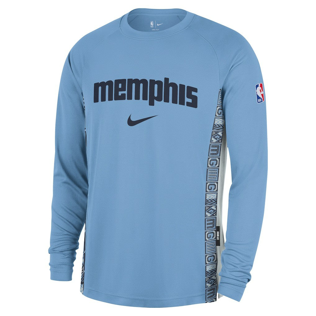 Nike Memphis Grizzlies 2025/26 City Edition Authentic Pregame Dri-FIT Long Sleeve Shooting T-Shirt