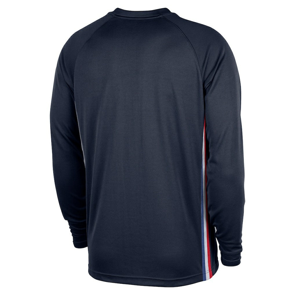Nike Philadelphia 76ers 2025/26 City Edition Authentic Pregame Dri-FIT Long Sleeve Shooting T-Shirt