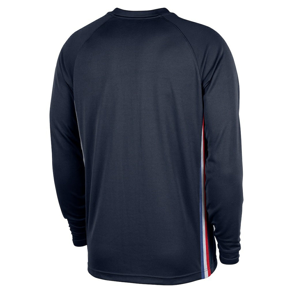 Nike Philadelphia 76ers 2025/26 City Edition Authentic Pregame Dri-FIT Long Sleeve Shooting T-Shirt
