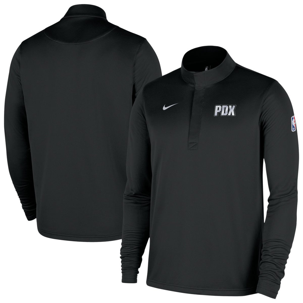 Nike Portland Trail Blazers 2025/26 City Edition Remix Authentic Coaches Dri-FIT Half-Zip Top