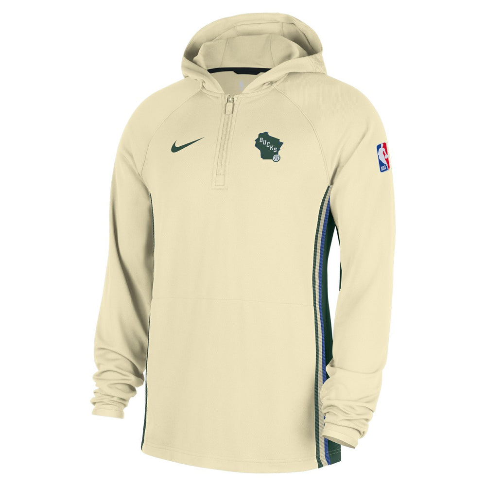 Nike Milwaukee Bucks 2025/26 City Edition Remix Authentic On-Court Quarter-Zip Dri-FIT Hooded Jacket