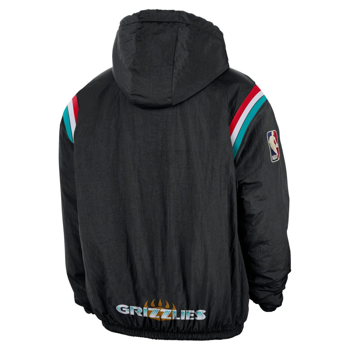 Nike Memphis Grizzlies Hardwood Classics Therma-FIT Half-Zip Hooded Windbreaker