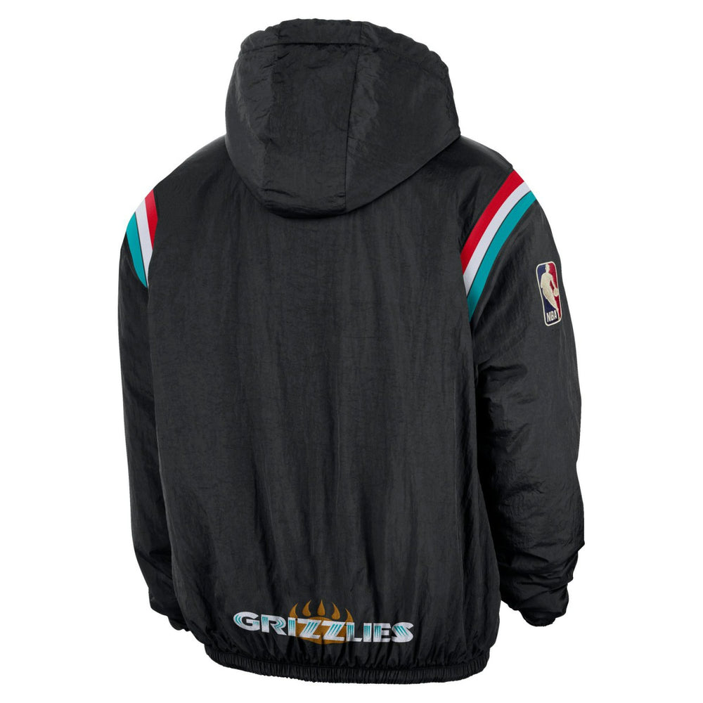 Nike Memphis Grizzlies Hardwood Classics Therma-FIT Half-Zip Hooded Windbreaker