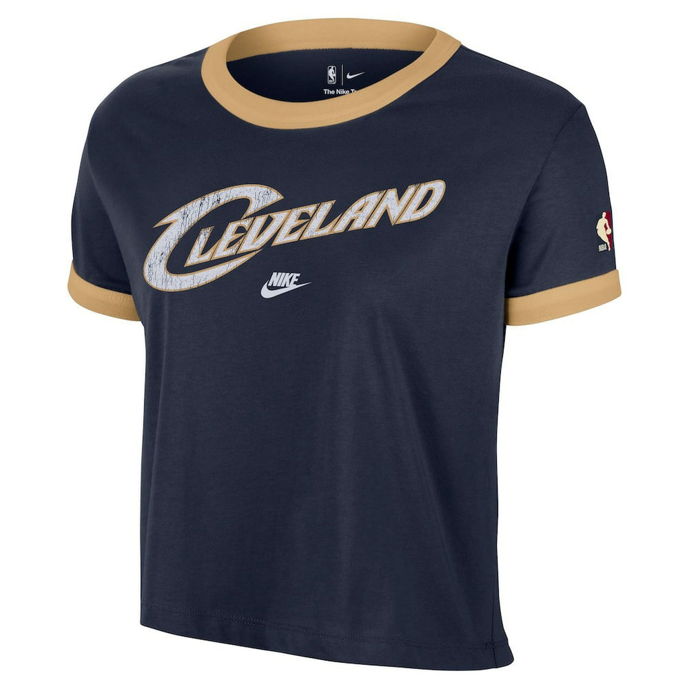 Nike Cleveland Cavaliers Women's Classic Edition Hardwood Classics Essential Vintage Ringer T-Shirt sale