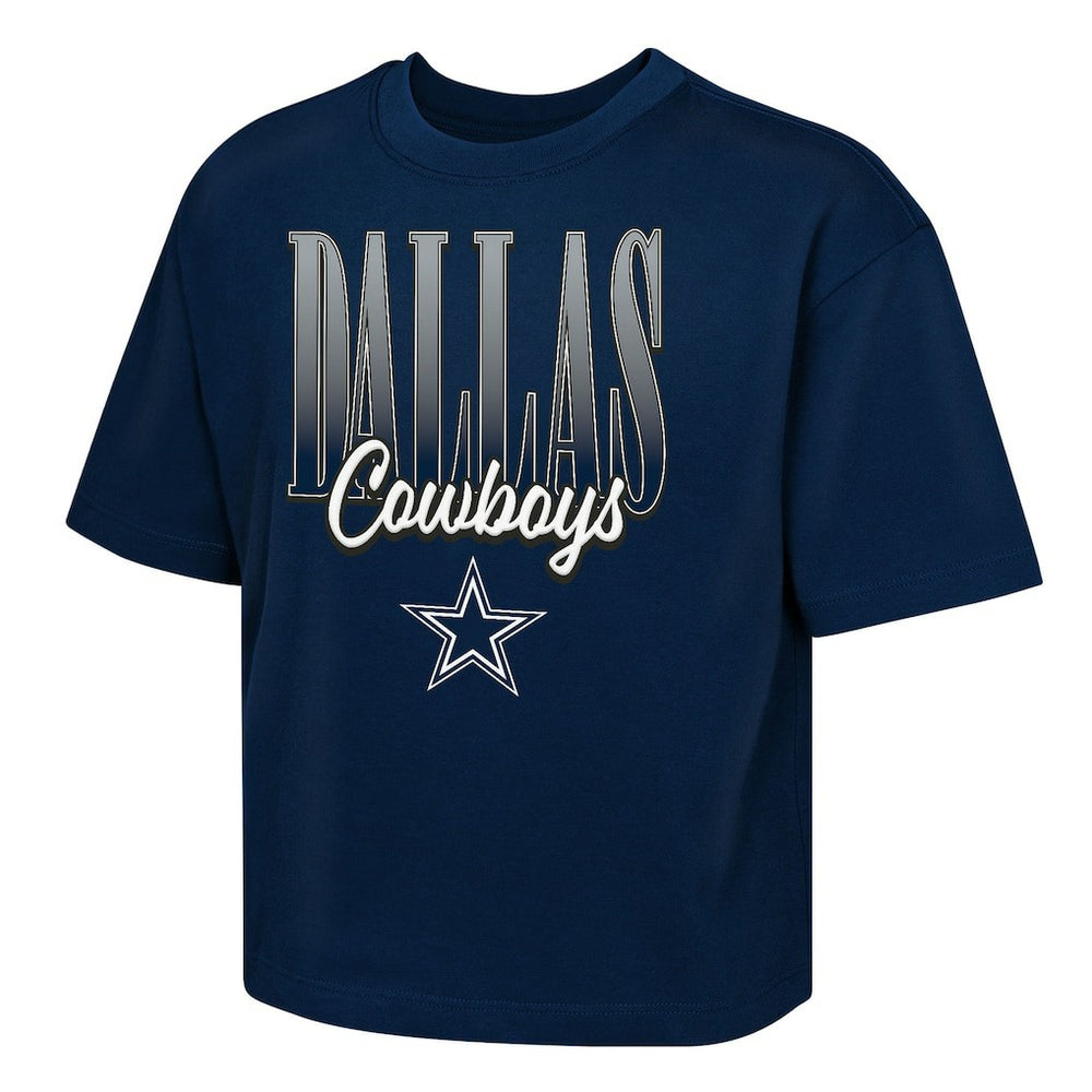 Outerstuff Girls Youth Big City Boxy T-Shirt - Dallas Cowboys T-shirts