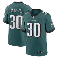Jihaad Campbell  2025 NFL Draft First Round Pick Game Jersey - Philadelphia Eagles Jerseys