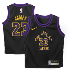 Nike LeBron James Los Angeles Lakers Preschool 2025/26 City Edition Swingman Jersey