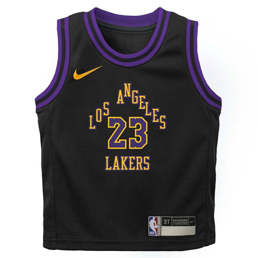 Nike LeBron James Los Angeles Lakers Preschool 2025/26 City Edition Swingman Jersey