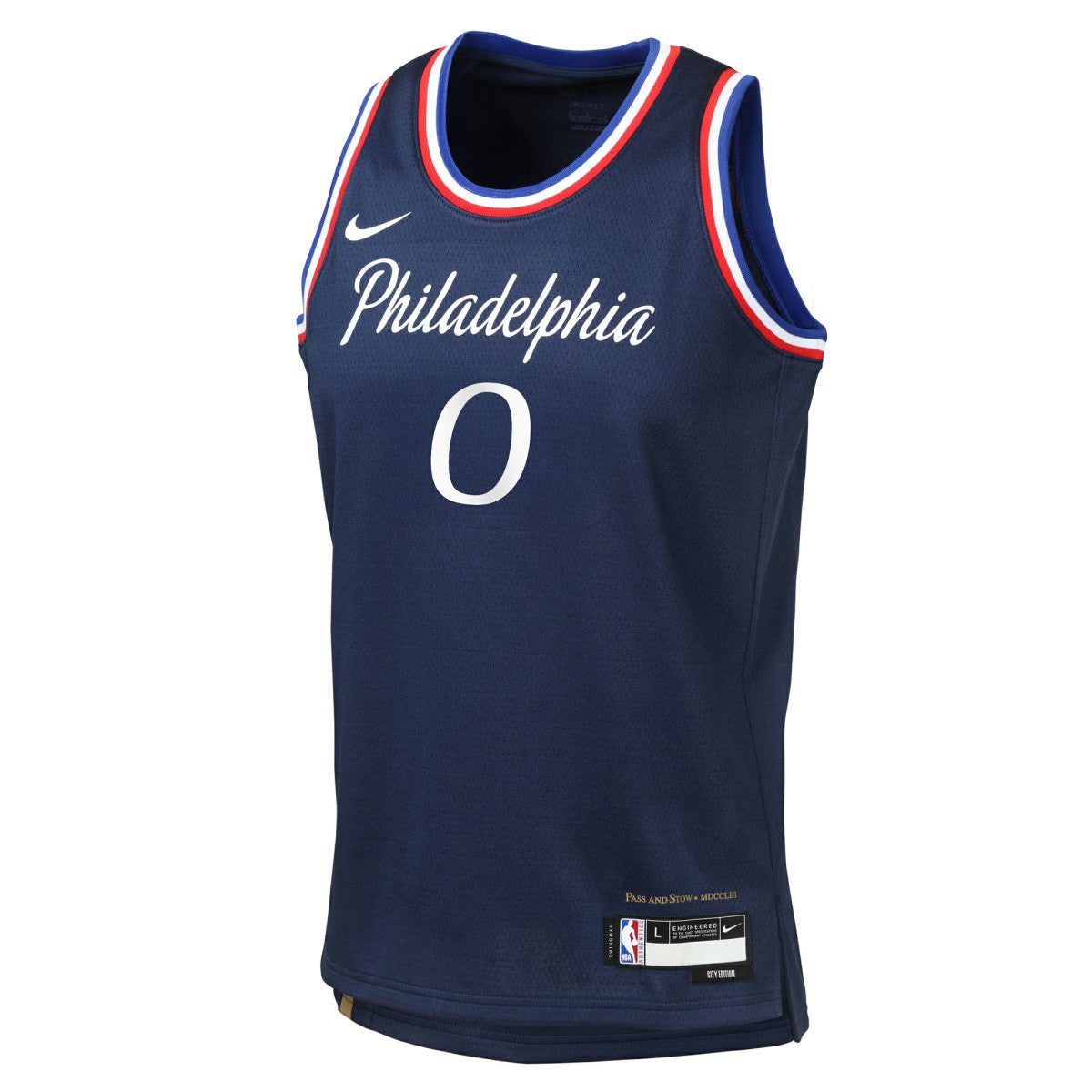 Nike Tyrese Maxey Philadelphia 76ers Youth 2025/26 City Edition Swingman Jersey