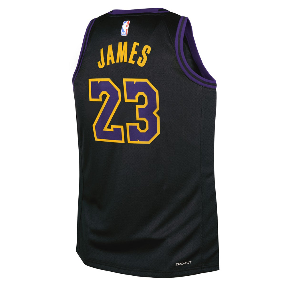 Nike LeBron James Los Angeles Lakers Youth 2025/26 City Edition Swingman Jersey