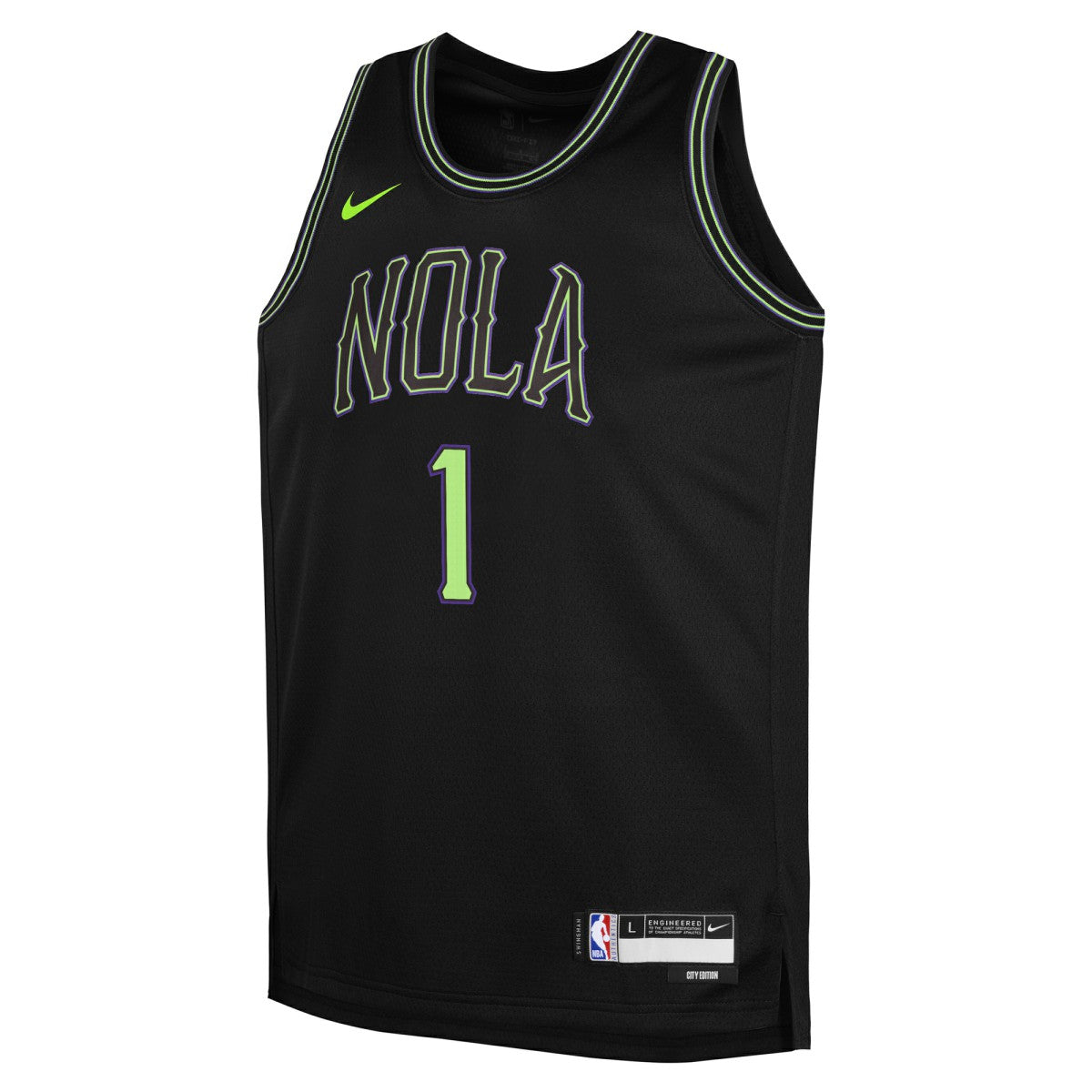 Nike Zion Williamson New Orleans Pelicans Youth 2025/26 City Edition Swingman Jersey