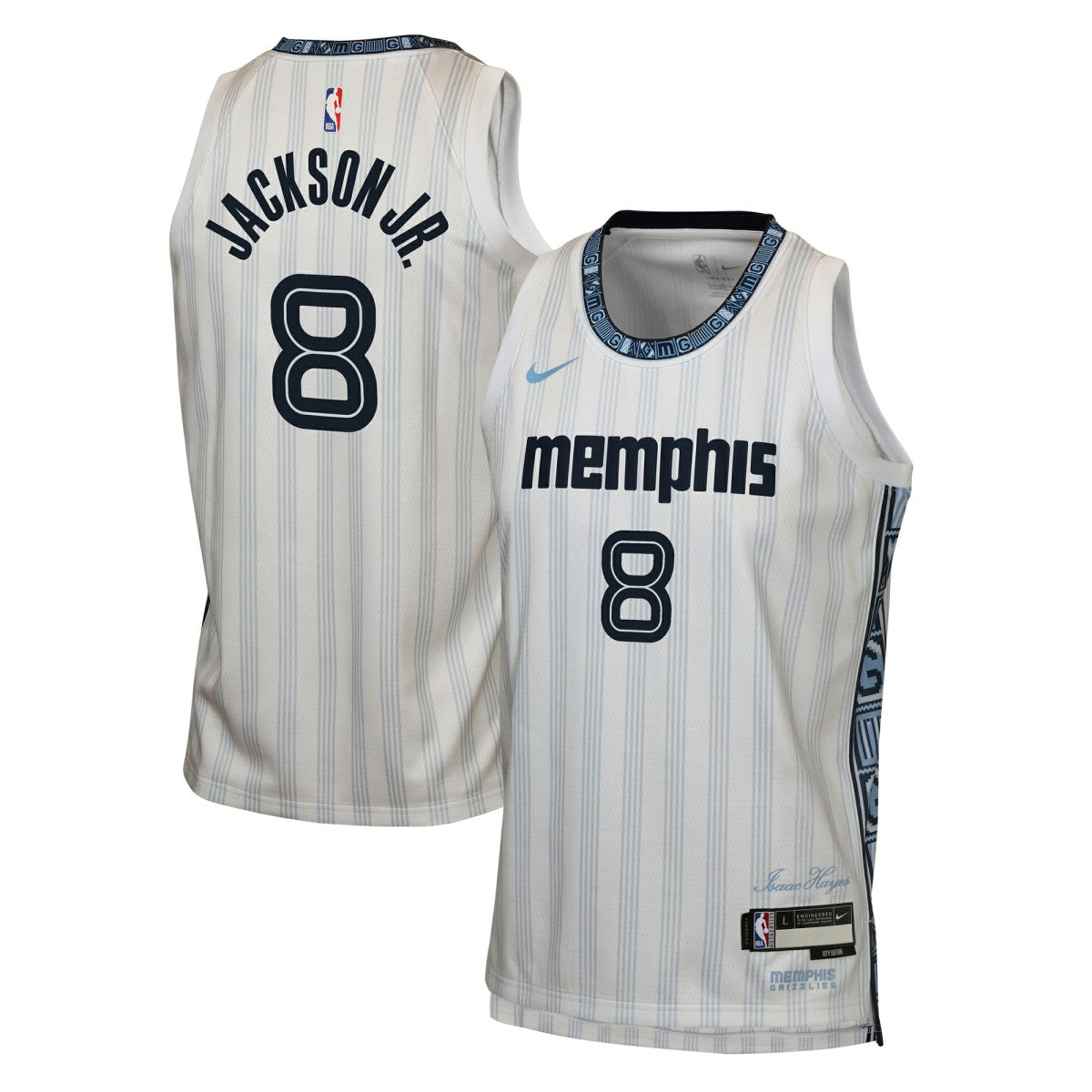 Nike Jaren Jackson Jr. Memphis Grizzlies Youth 2025/26 City Edition Swingman Jersey