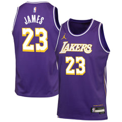 LeBron James Los Angeles Lakers Jordan Brand Youth Swingman Jersey