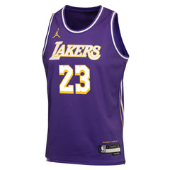 LeBron James Los Angeles Lakers Jordan Brand Youth Swingman Jersey