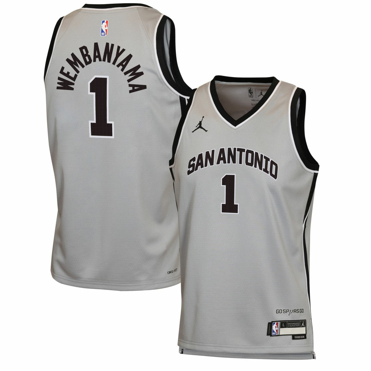 Victor Wembanyama San Antonio Spurs Jordan Brand Youth Swingman Jersey