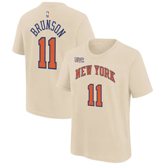 Nike Jalen Brunson New York Knicks Youth 2025/26 City Edition Name & Number T-Shirt