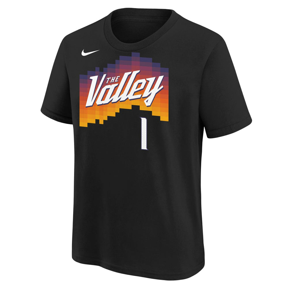 Nike Devin Booker Phoenix Suns Youth 2025/26 City Edition Name & Number T-Shirt