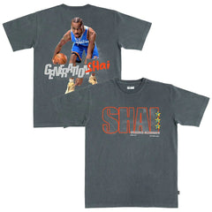 Shai Gilgeous-Alexander Oklahoma City Thunder SLAM Unisex February/March 2025 Cover Graphic Remix T-Shirt