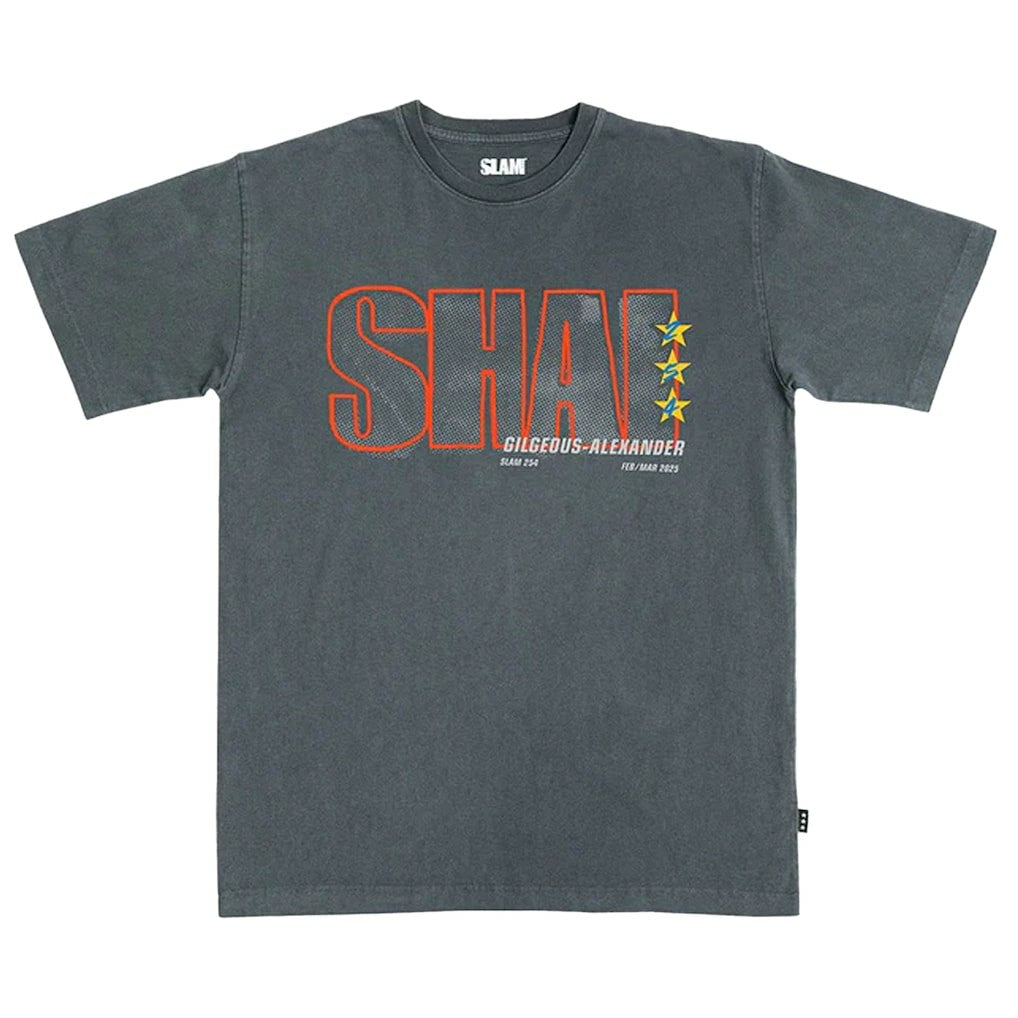 Shai Gilgeous-Alexander Oklahoma City Thunder SLAM Unisex February/March 2025 Cover Graphic Remix T-Shirt