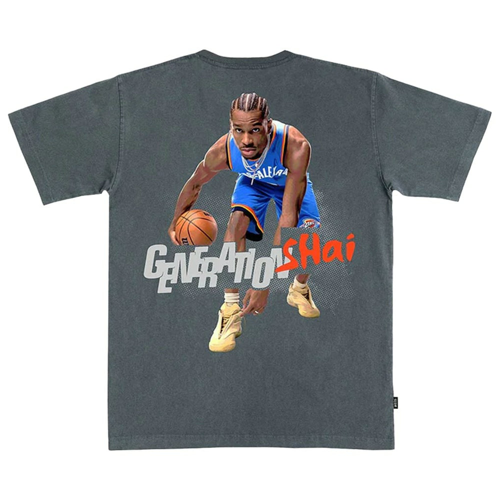 Shai Gilgeous-Alexander Oklahoma City Thunder SLAM Unisex February/March 2025 Cover Graphic Remix T-Shirt