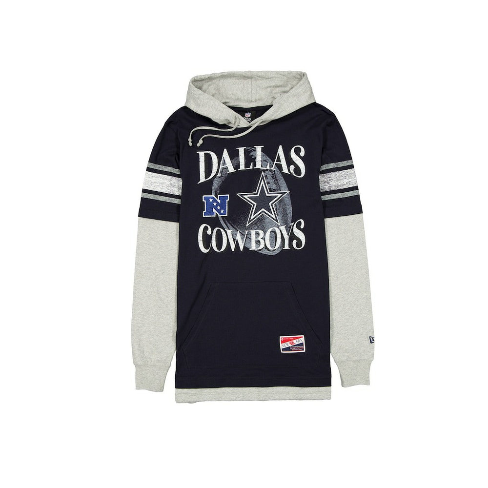Twofer Layered Long Sleeve Hoodie T-Shirt - Dallas Cowboys Hoodies