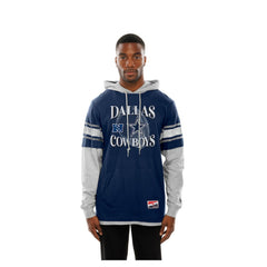 Twofer Layered Long Sleeve Hoodie T-Shirt - Dallas Cowboys Hoodies