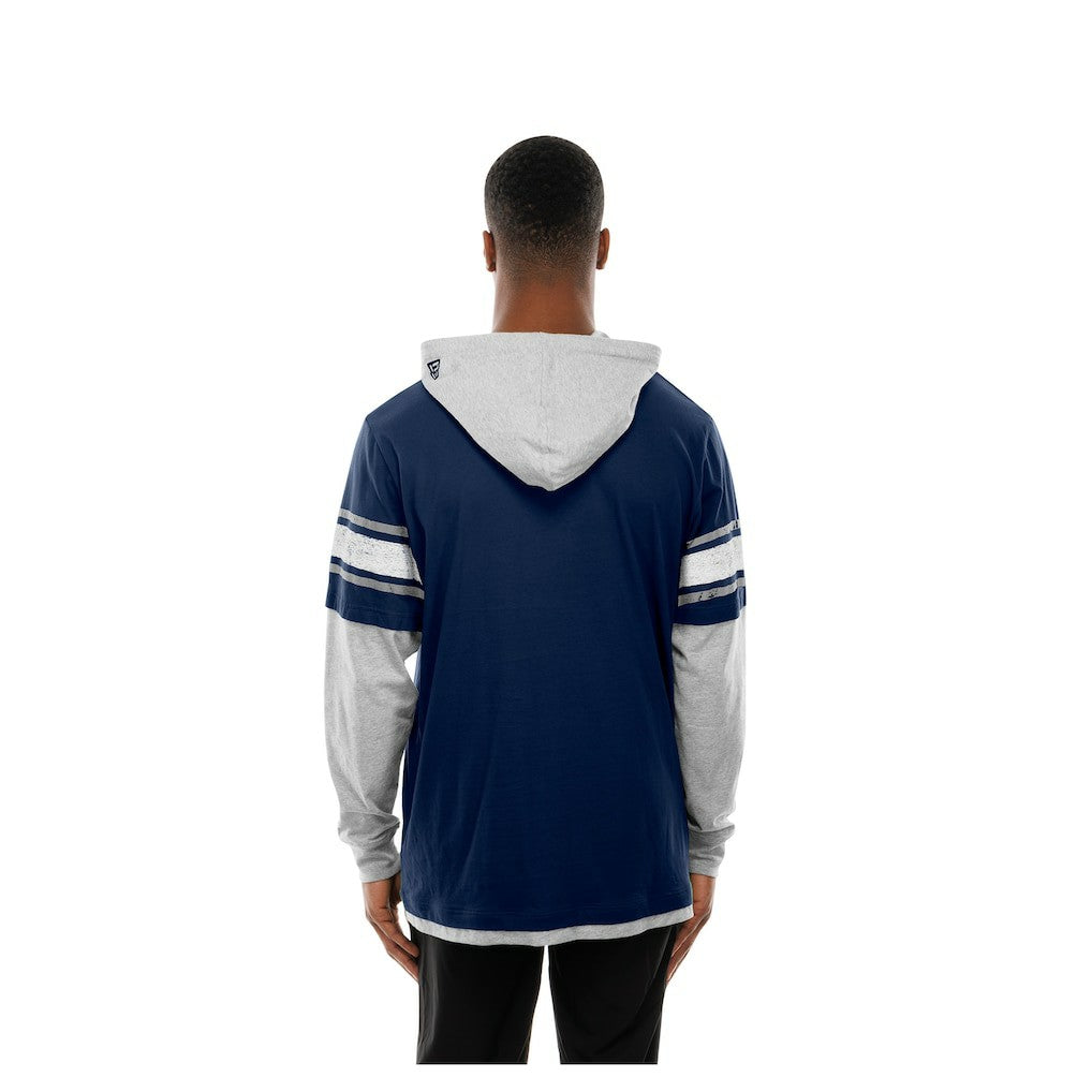 Twofer Layered Long Sleeve Hoodie T-Shirt - Dallas Cowboys Hoodies