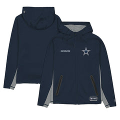 Combine Authentic Raglan Scuba Full-Zip Hoodie - Dallas Cowboys Hoodies