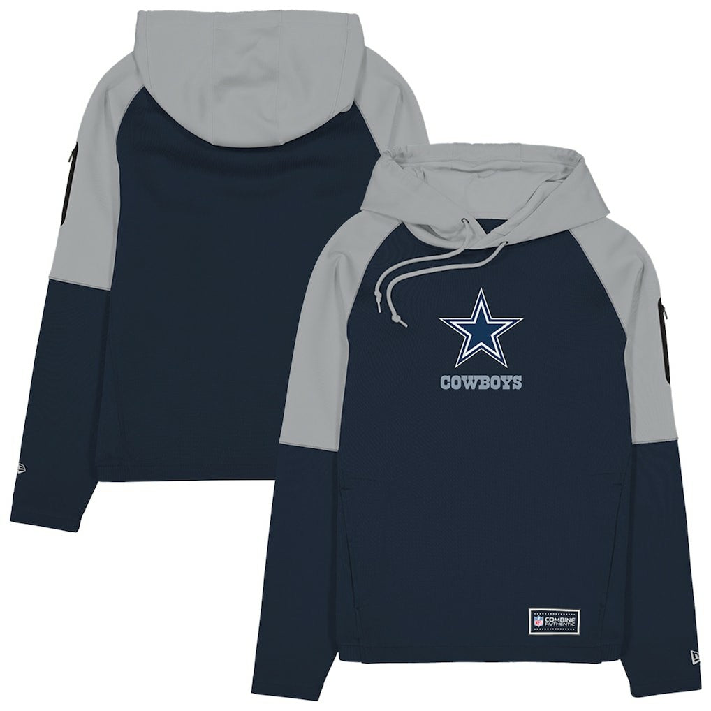 Combine Authentic Color Block Raglan Pullover Hoodie - Dallas Cowboys Hoodies